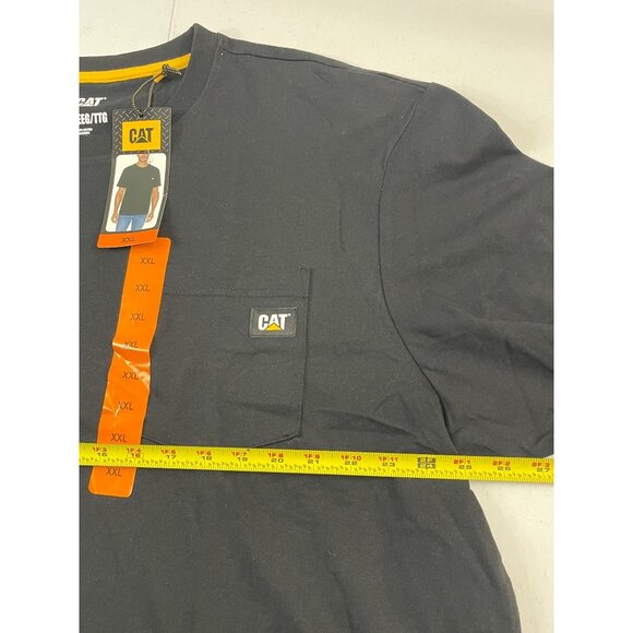 Caterpillar NWT Mens Black Short Sleeve Crew Neck Pocket T-Shirt, XXL, New - Picture 8 of 11